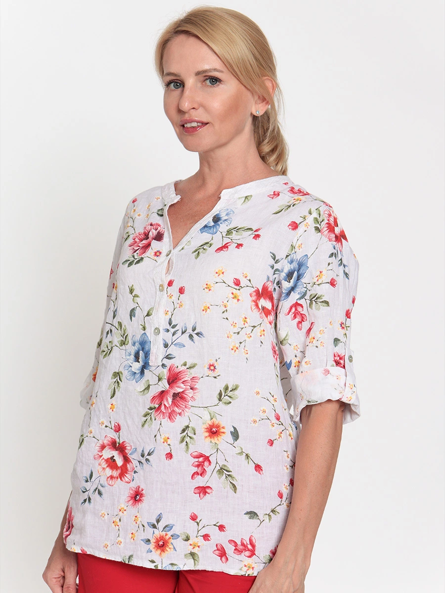 Блуза с цветочным принтом